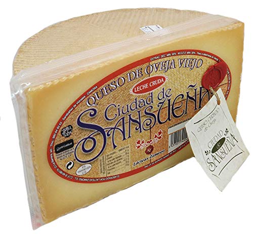 Cuarto Queso Curado de Oveja | Ciudad de Sansueña - 800 Gr - Sabor Potente, Premio Mejor Queso 2023, Quesos Gourmet