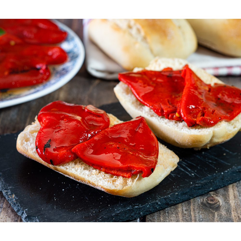 Pimientos Piquillo de Lodosa DOP Bote de Cristal 250 Gr 9/18 Ud - Pimientos del Piquillo Extra | Rosara