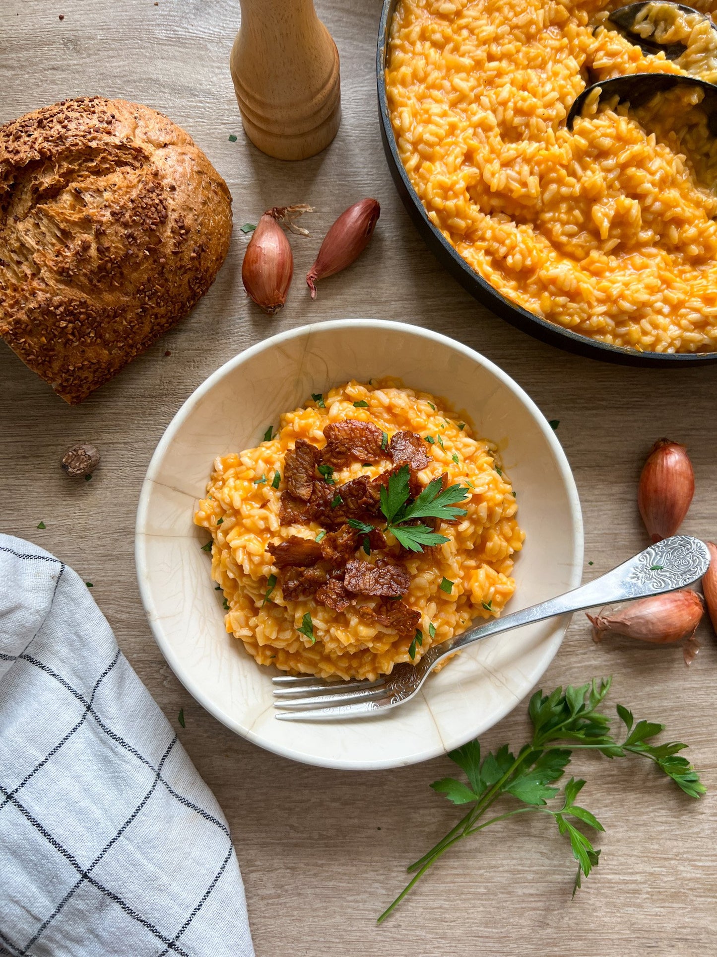 Risotto de Trompetas Negras y Calabaza - Arroz Carnaroli Premium 210 Gr | Botanic & Fruits