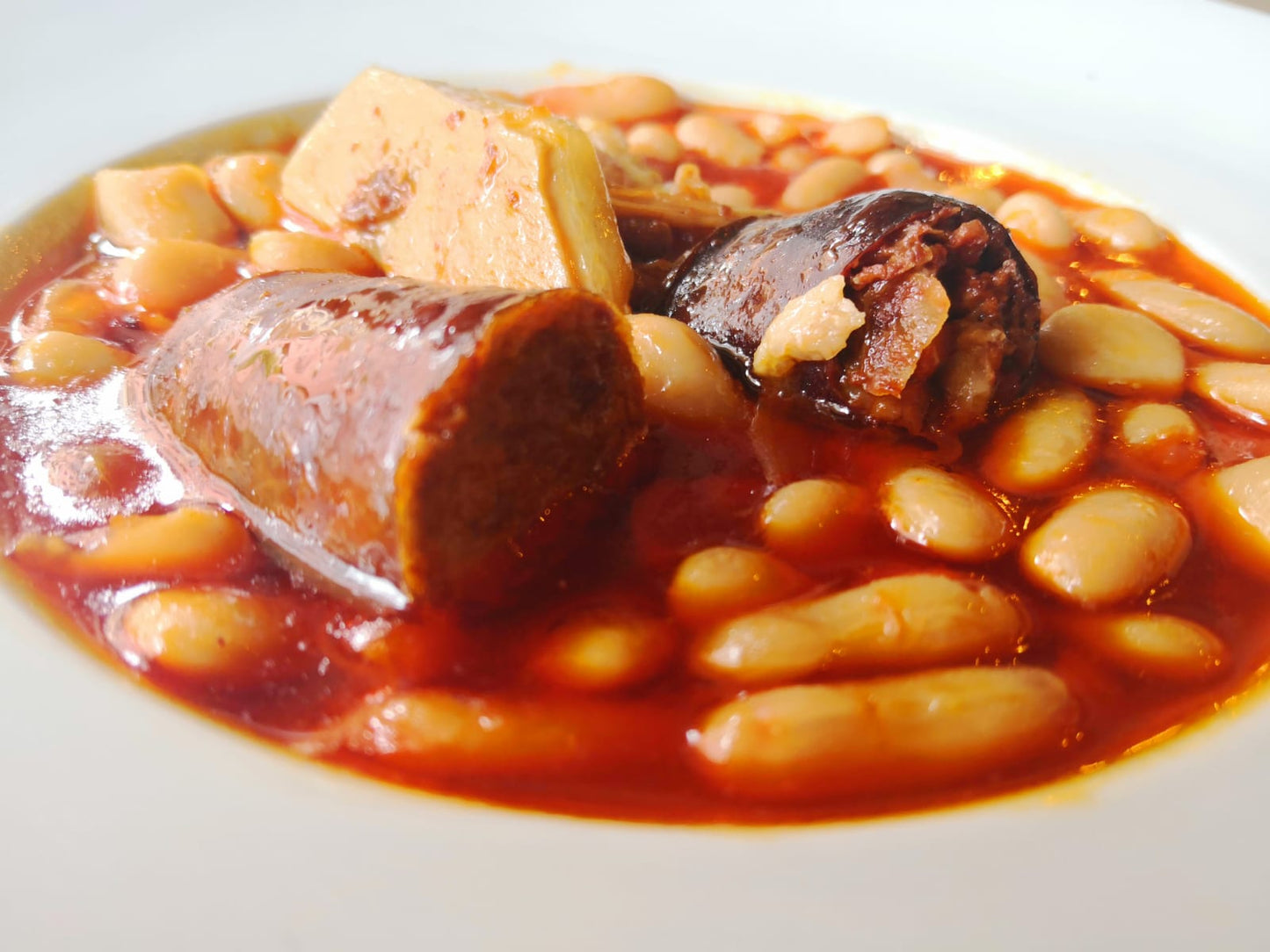 Fabada Asturiana con Compango - Conservas en Bote de Cristal 445 Gr