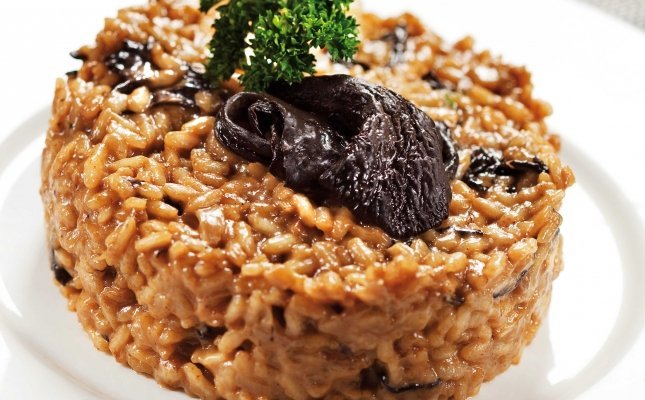 Risotto de Trompetas Negras con Esparragos - Arroz Carnaroli Premium 210 Gr