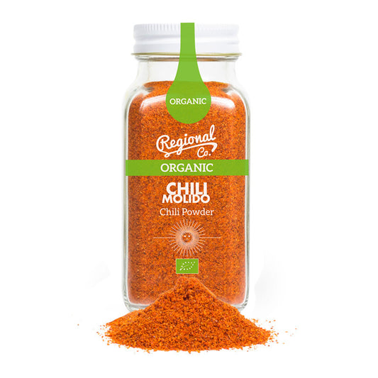 Chili Molido Orgánico Bio en Tarro de Cristal 70 Gr | Regional Co