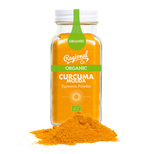 Curcuma Molida Orgánica Bio en Tarro de Cristal 90 Gr | Regional Co