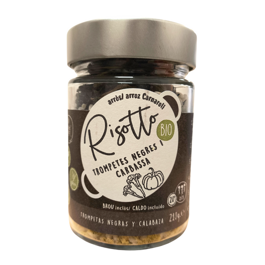 Risotto de Trompetas Negras y Calabaza - Arroz Carnaroli Premium 210 Gr | Botanic & Fruits
