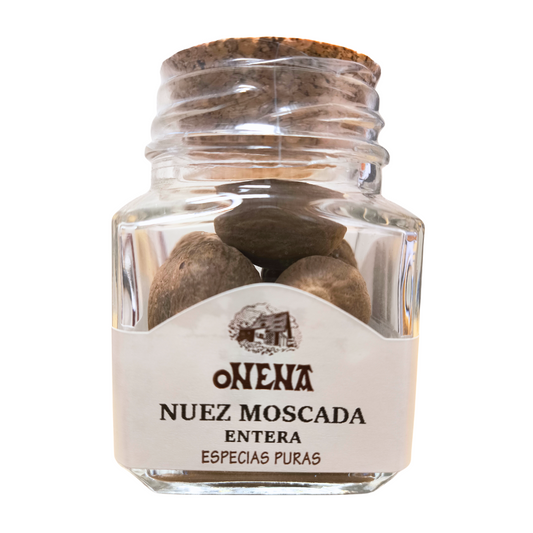 Nuez Moscada Entera - Tarro de Cristal 38 Gr | ONENA
