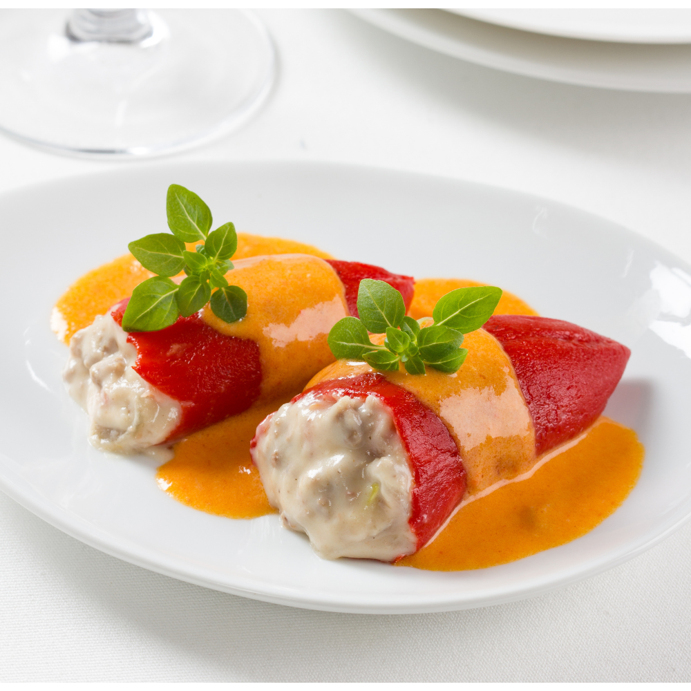 Pimientos Piquillo de Lodosa DOP  Bote de Cristal 250 Gr 9/18 Ud - Pimientos del Piquillo Extra | Rosara