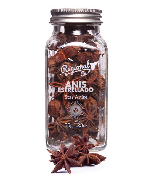 Anis Estrellado Entero - Bote De Cristal 35 Gr | Regional Co