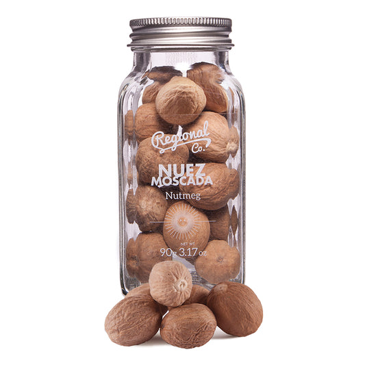 Nuez Moscada Entera - Tarro de Cristal 90 Gr | Regional Co