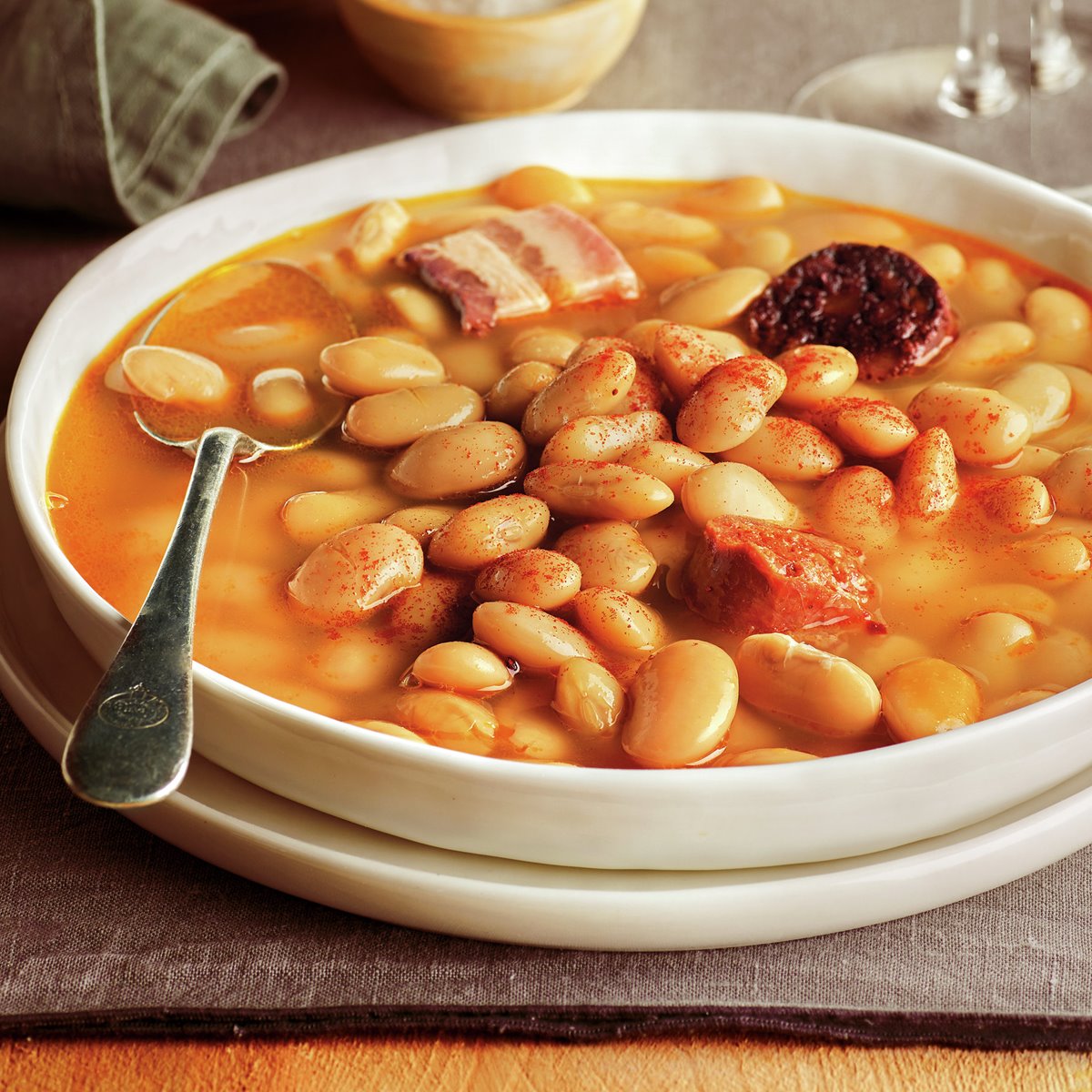 Fabada Asturiana con Compango - Conservas en Bote de Cristal 445 Gr